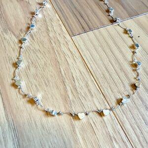 Silver and Gold Heart Necklace
